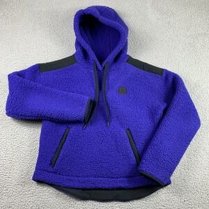 Under Armour Hoodie Womens Medium Royal Blue Sherpa Loose Fleece 1366952